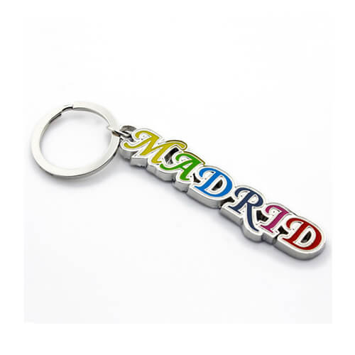 wholesale custom enamel name keychains bulk personalised colorful letter keyrings small order makers